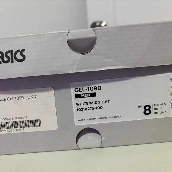 ASICS GEL-1090 WHITE/MIDNIGHT - Picture 8 of 8